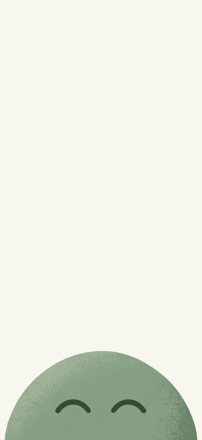 The Unsibo companion on a calm app screen